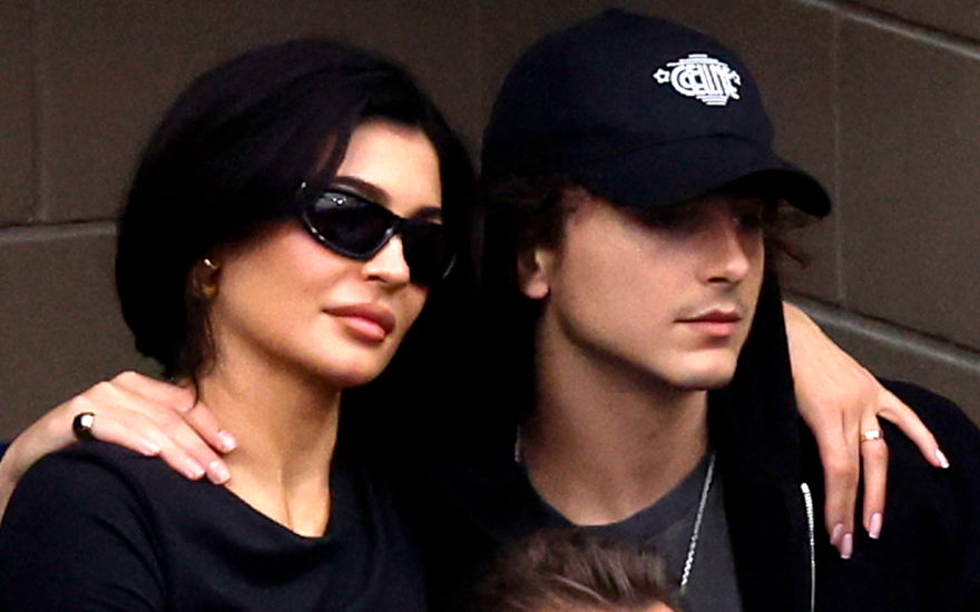 Kylie Jenner mit Sonnenbrille, Timothée Chalamet mit Cap