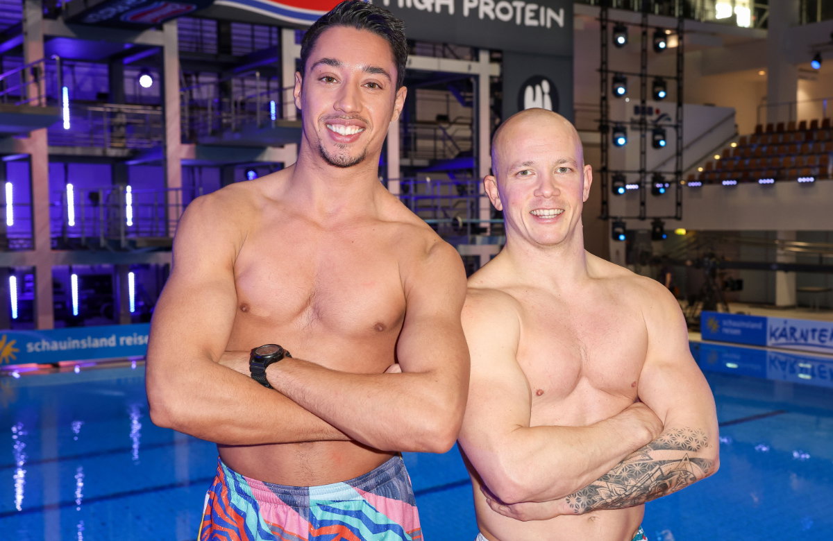 Rene Casselly und Fabian hambüchen oben ohne