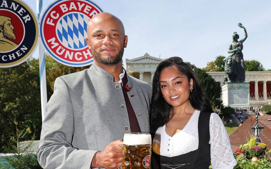 Vincent Kompany mit Ehefrau Carla auf dem Oktoberfest