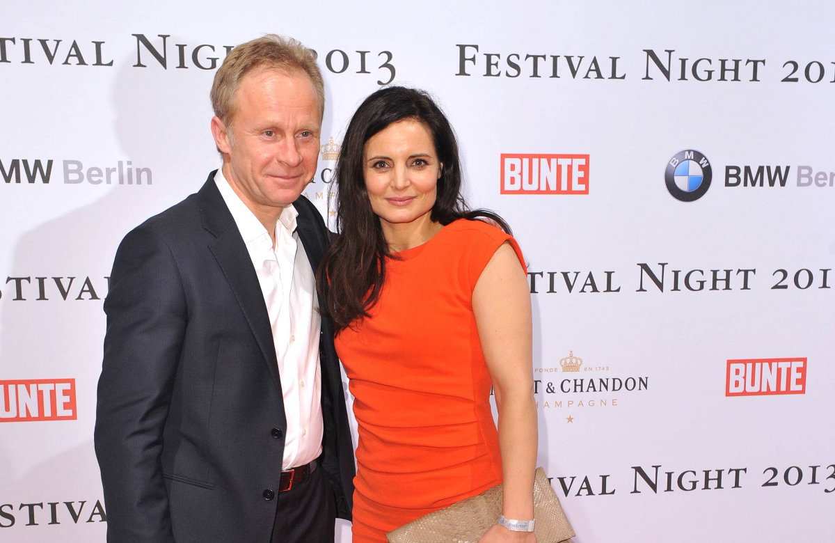 Elisabeth Lanz mit ihrem Mann 2013 bei der Berlinale