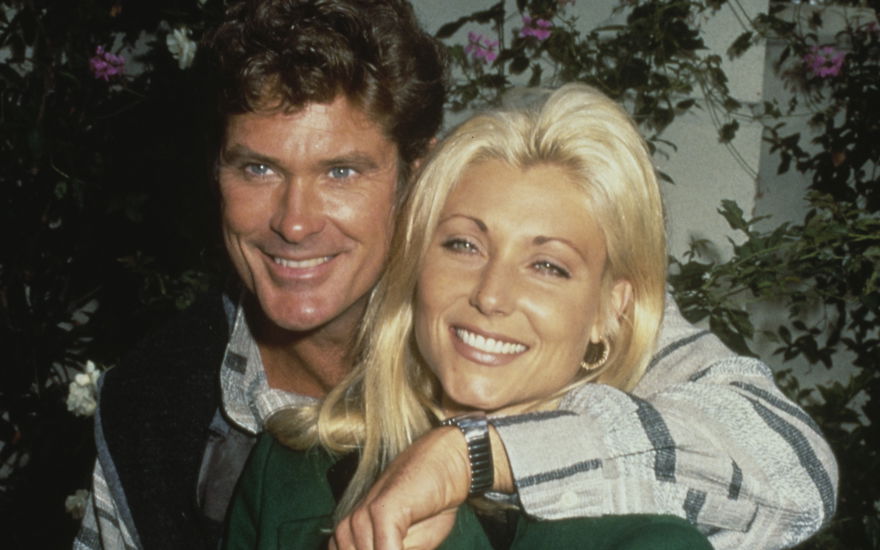 David Hasselhoff zusammen mit Frau (heute Ex-Frau) Pamela Bach
