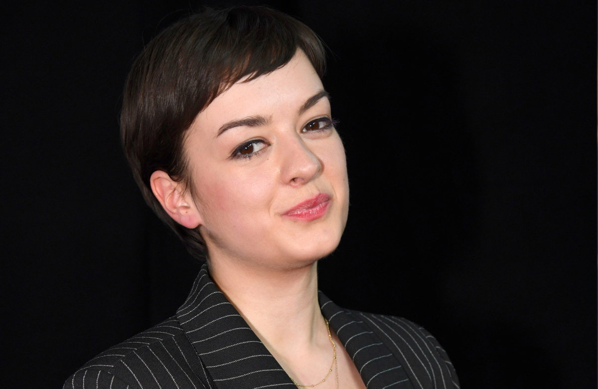 Michelle Barthel, schwarzer Hintergrund