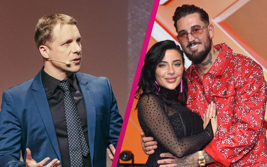 Oliver Pocher mit Leyla Lahouar und Mike Heiter