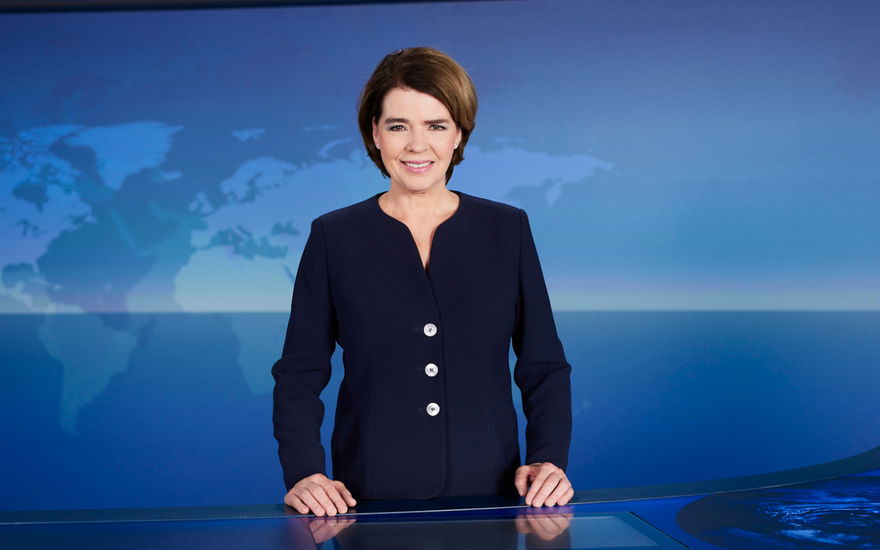 Susanne Daubner im "Tagesschau"-Studio