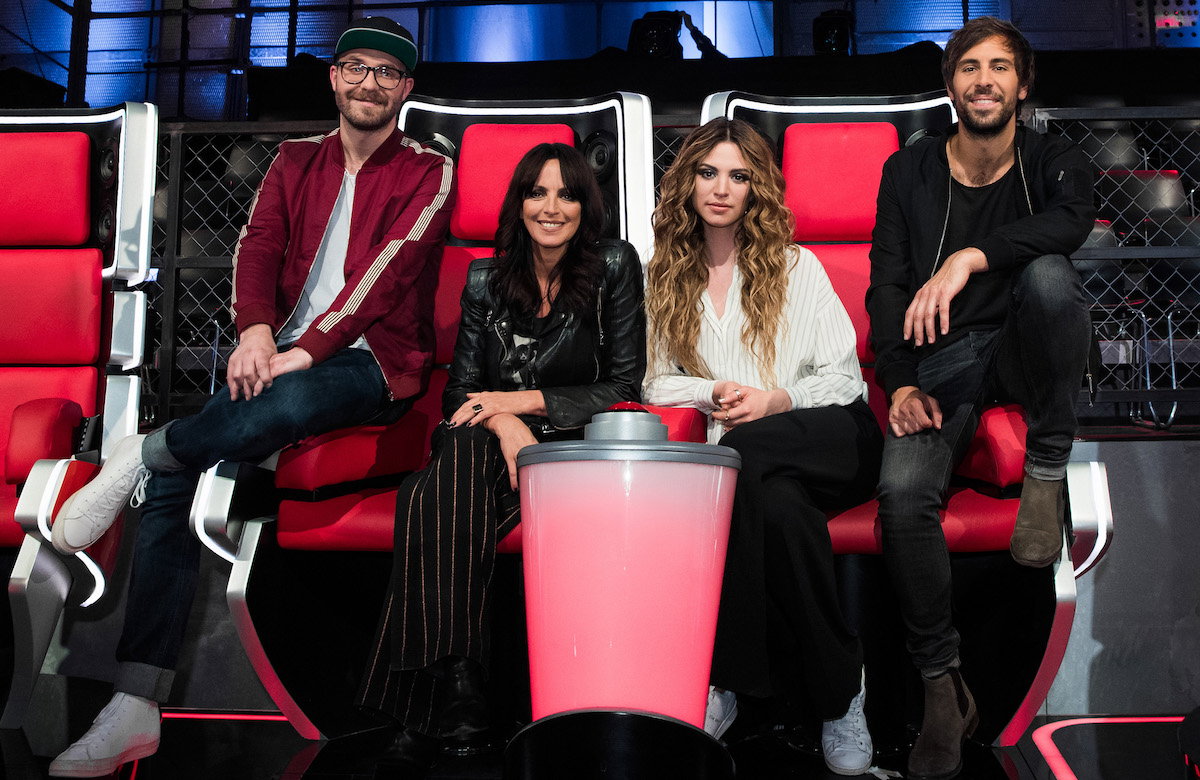 Nena 2018 bei The Voice Kids mit Tochter Larissa Kerner, Max Giesinger und Mark Forster