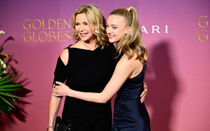 Veronica Ferres mit ihrer Tochter Lilly Krug im Rahmen der Golden Globes 2025