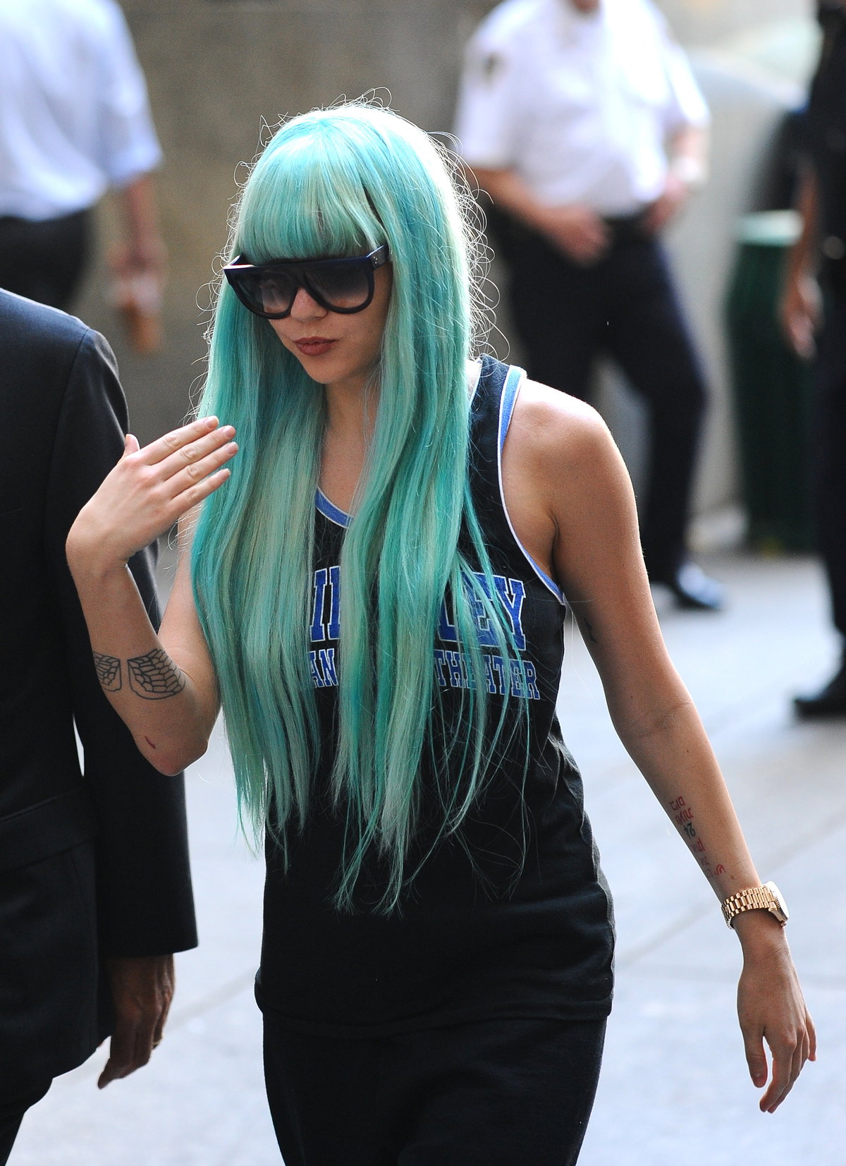 Amanda Bynes 2013 mit grünen Haaren