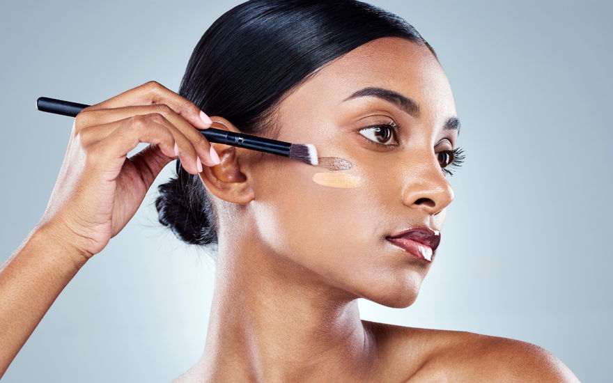 Frau mit Make-up