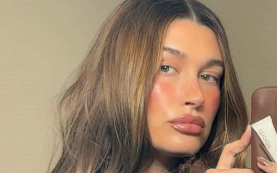 Hailey Bieber Champagne Cheeks