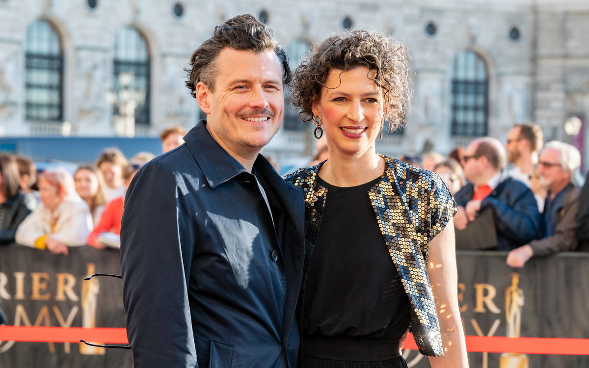 Manuel Rubey mit seiner Ehefrau Stephanie