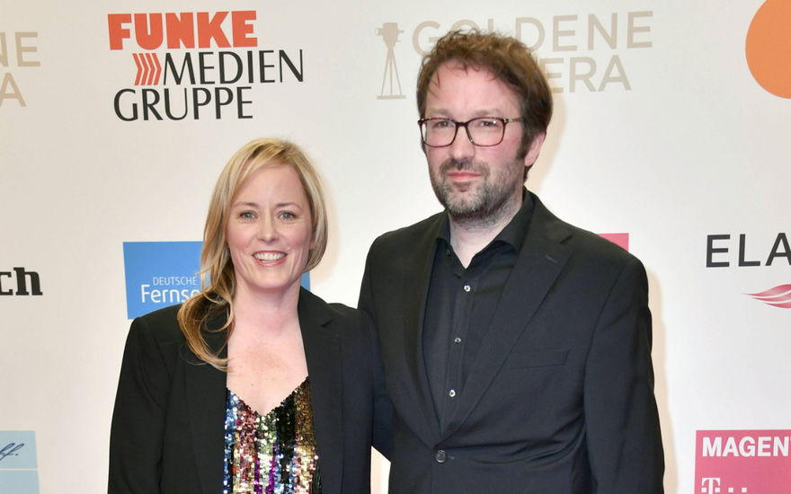 Silke Bodenbender & Florian Beckerhoff posieren zusammen