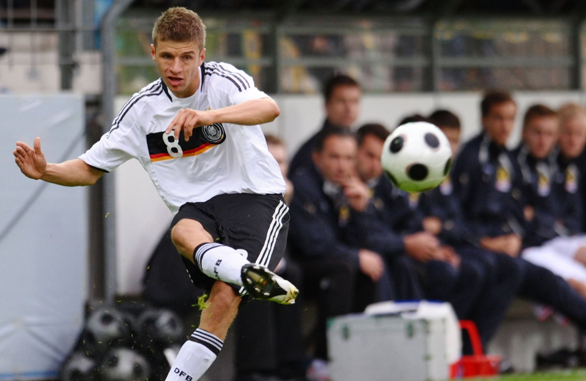 Thomas Müller in jungen Jahren bei einem Spiel