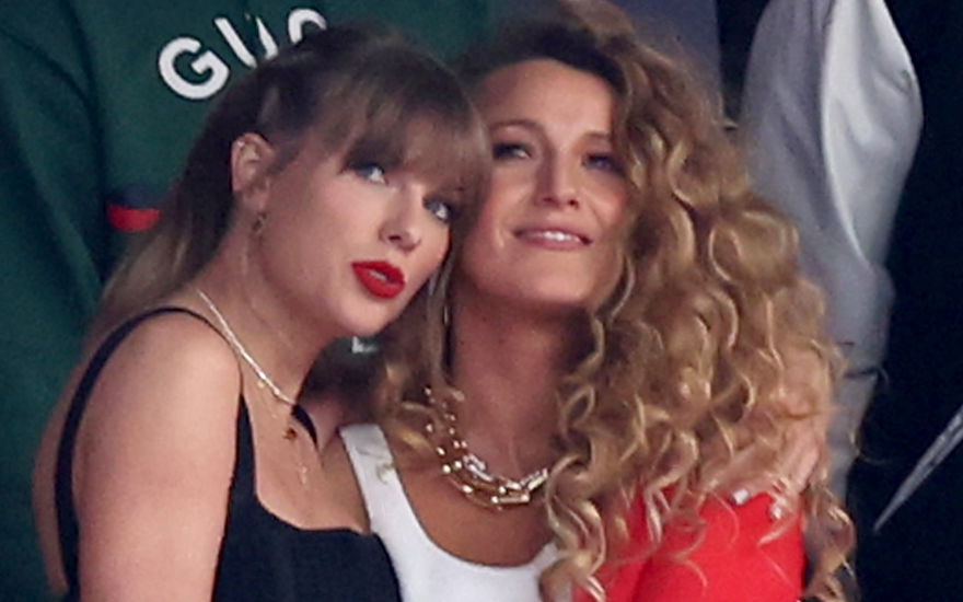 Taylor Swift lehnt sich an Blake Lively