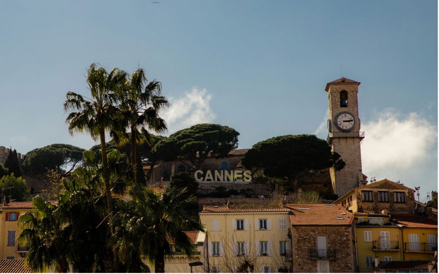Ein schöner Ausblick auf Cannes
