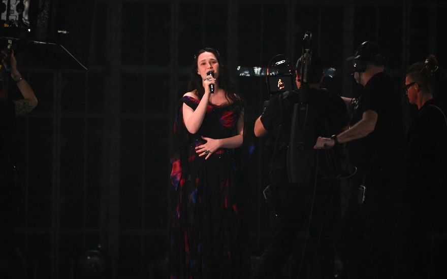 Zoë Më beim Halbfinale ESC für die Schweiz