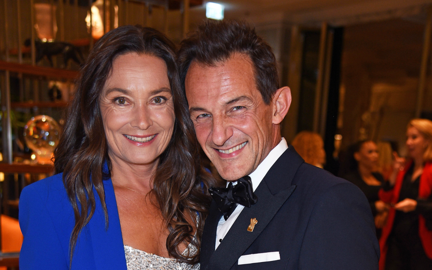 Jacqueline Macaulay und Hans-Werner Meyer strahlen