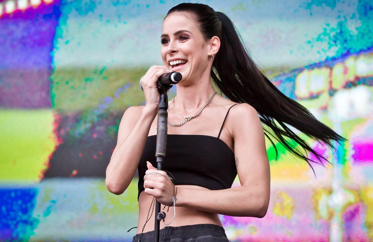 Lena Meyer-Landrut mit langem Zopf, 2017