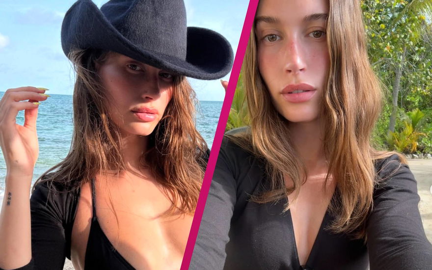 Hailey Bieber mit Lemon Drop Nails