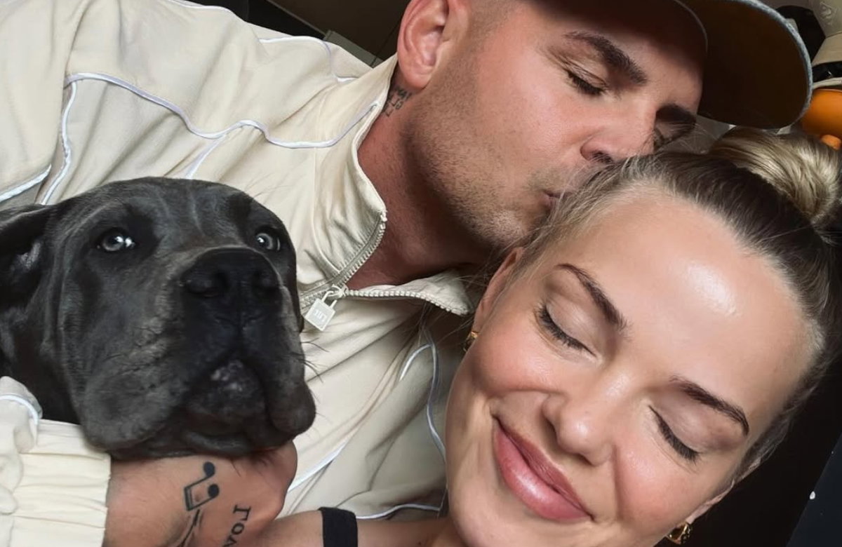 Pietro Lombardi & Laura Maria Rypa mit Hund