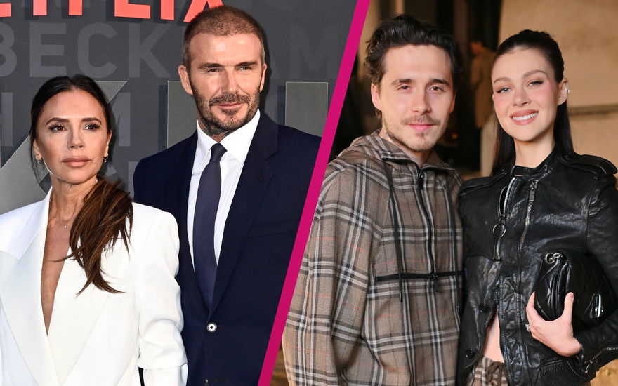 Victoria und David Beckham haben sich mit Sohn Brooklyn Beckham und dessen Frau Nicola Peltz zerstritten