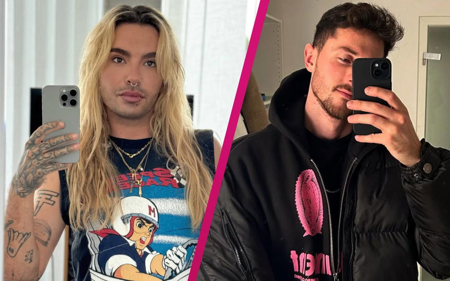 Bill Kaulitz und Jannik Kontalis machen Selfies