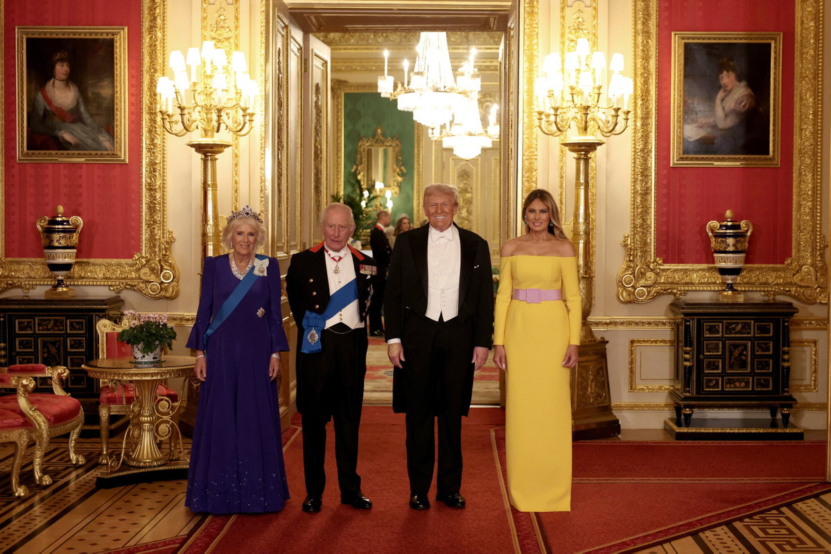 Staatsbesuch von Donald Trump und Ehefrau Melania bei König Charles III. und Königin Camilla