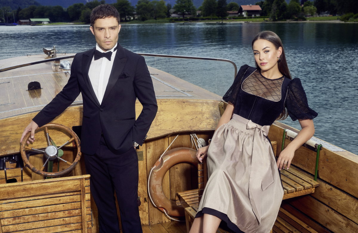 Ed Westwick auf Boots