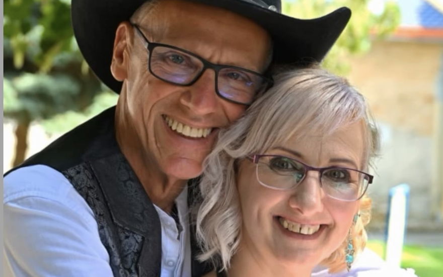 Herbert und Annett bei ihrer Hochzeit