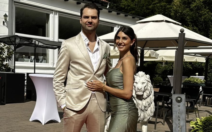 Jimi Blue Ochsenknecht und Yeliz Koc zusammen auf einer Hochzeit
