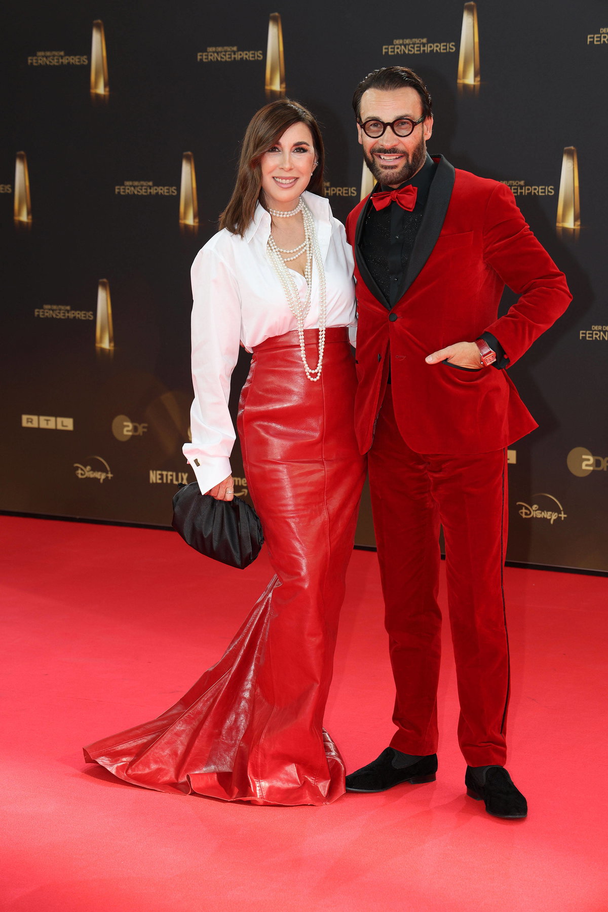 Judith Williams mit Ehemann Alexander-Klaus Stecher beim Deutschen Fernsehpreis 2025