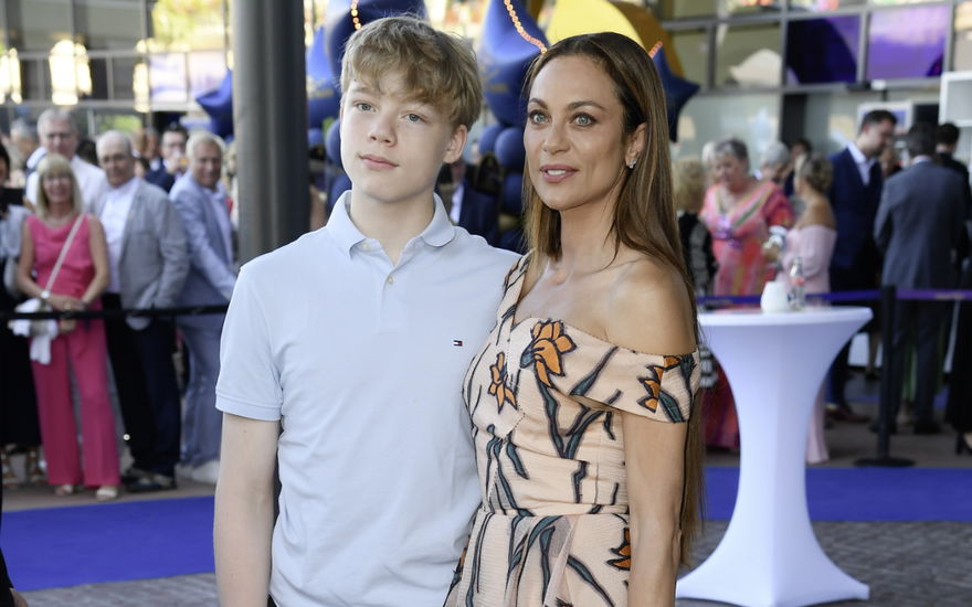 Lilly Becker mit Sohn Amadeus auf Veranstaltung