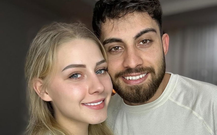 Loredana Wollny und Servet Özbek Selfie
