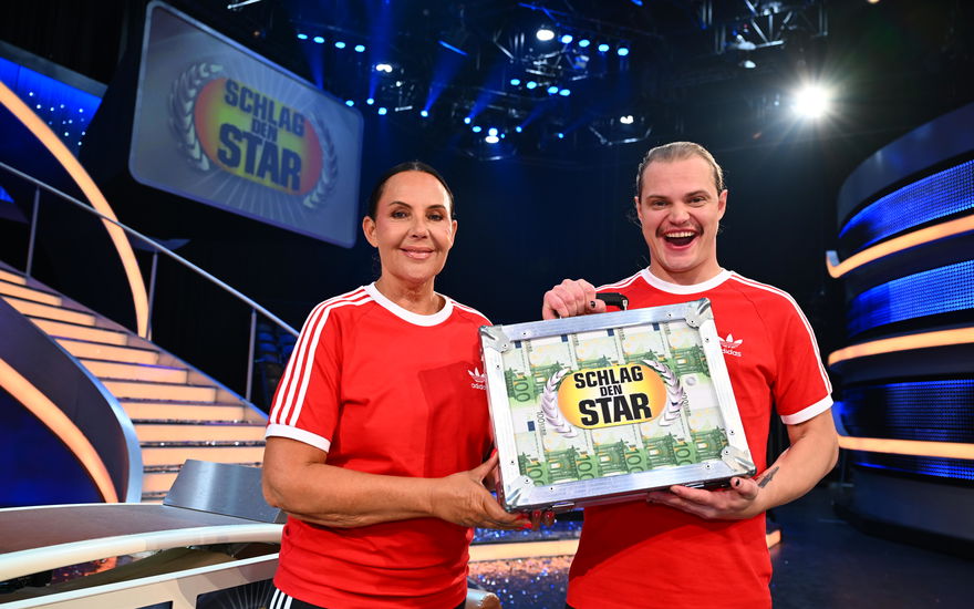 Natascha & Wilson Gonzalez Ochsenknecht nach ihrem "Schlag den Star"-Sieg
