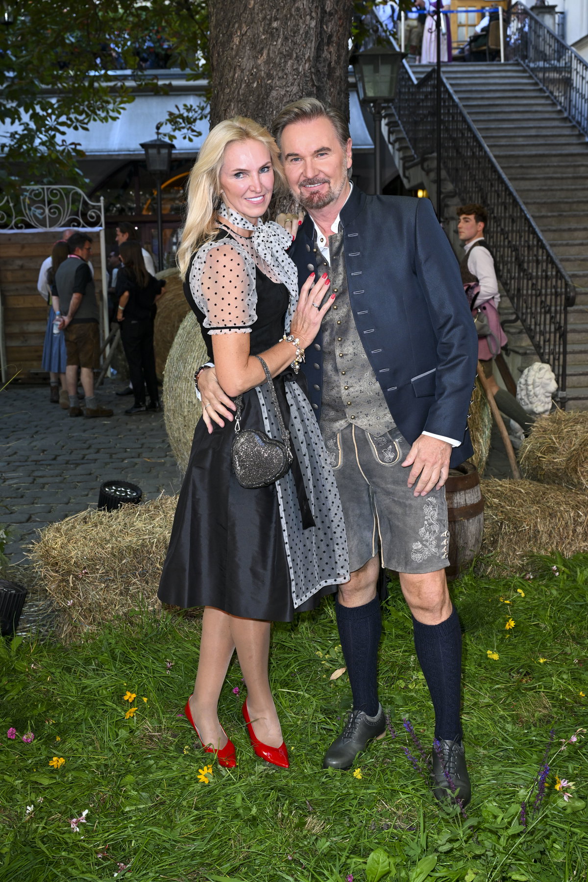 Nik P. mit seiner Frau beim "HeidiFest"