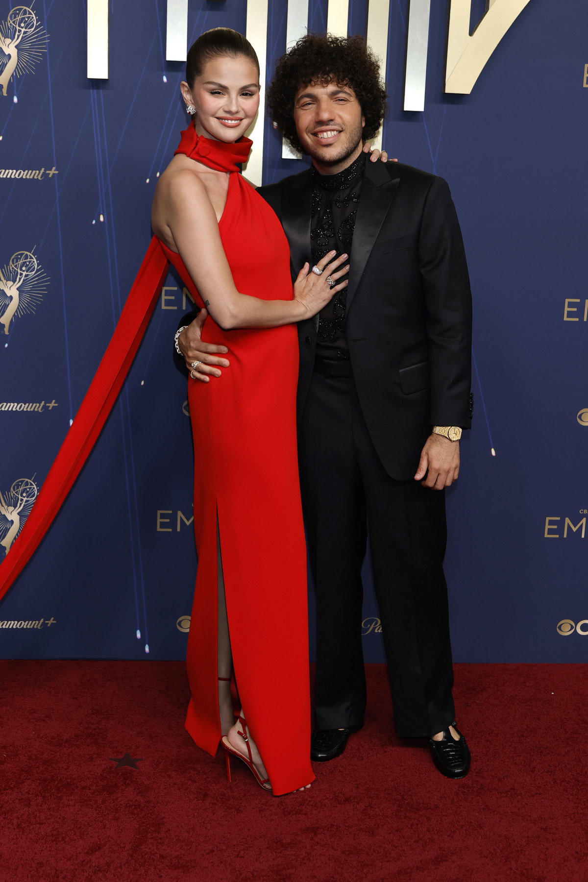 Selena Gomez und Benny Blanco bei den Emmy Awards 2025