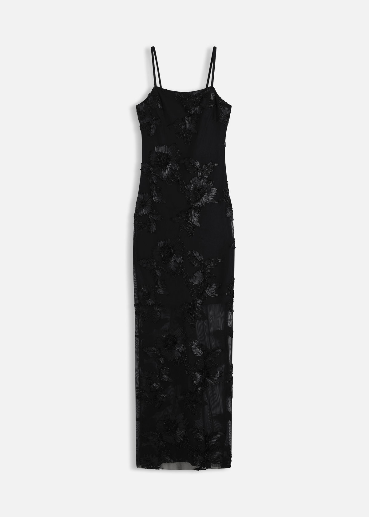 Das Maxikleid versprüht romantischen Charme.