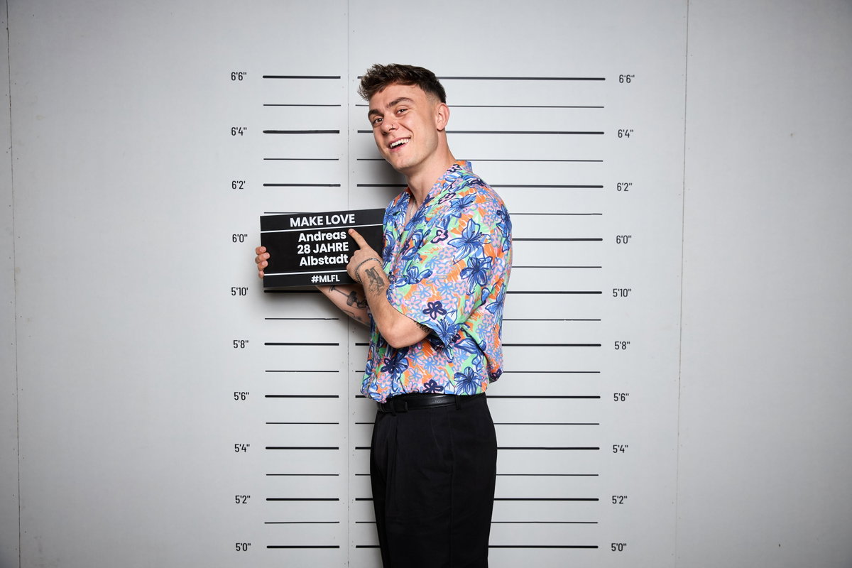 Andreas, "Make Love Fake Love"-Kandidat
