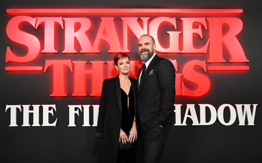 Lily Allen und Ex-Mann David Harbour bei der "Stranger Things"-Premiere im Jahr 2014