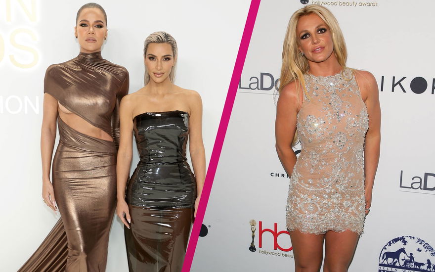 Khloe und Kim Kardashian mit Brintey Spears