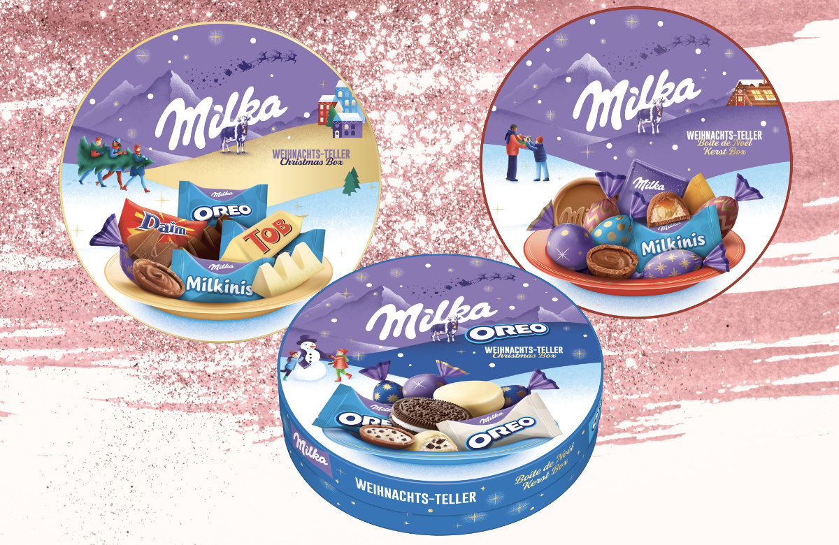 Milka Weihnachtsteller