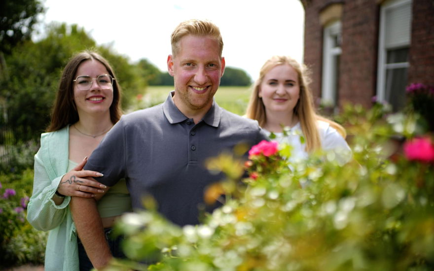 Daniel mit Jennifer und Emely
