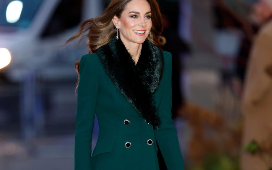 Prinzessin Kate bei ihrem traditionellen Adventskonzert am 5. Dezember im grünen Mantel