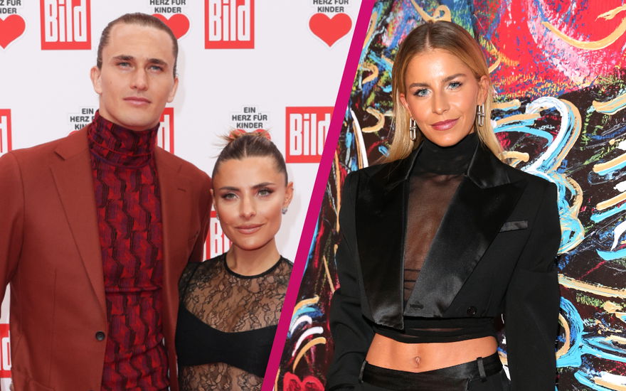 Alex Zverev mit Sophia Thomalla, Caro Daur Collage