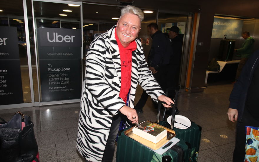 HUbert Fella am Frankfurter Flughafen