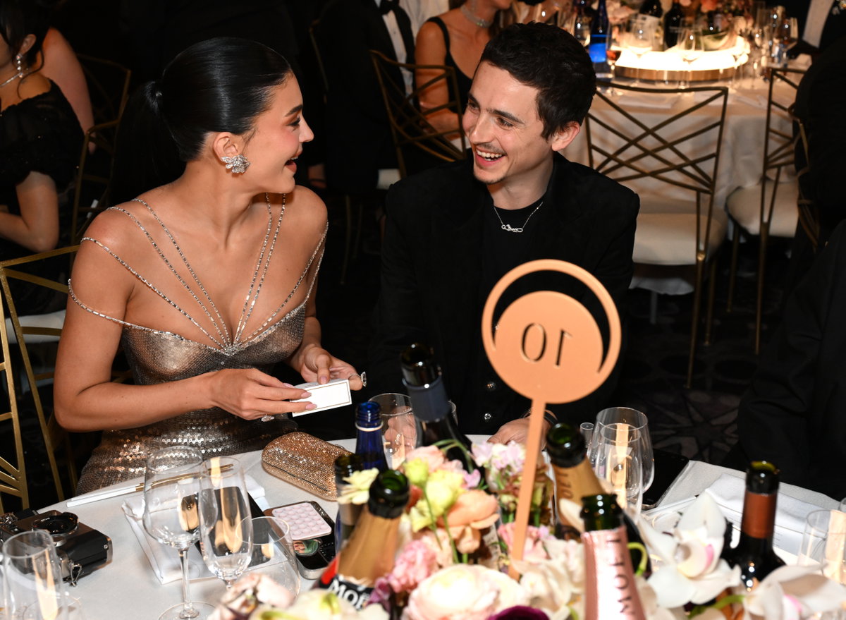 Kylie Jenner und Timothee Charlamet Golden Globes