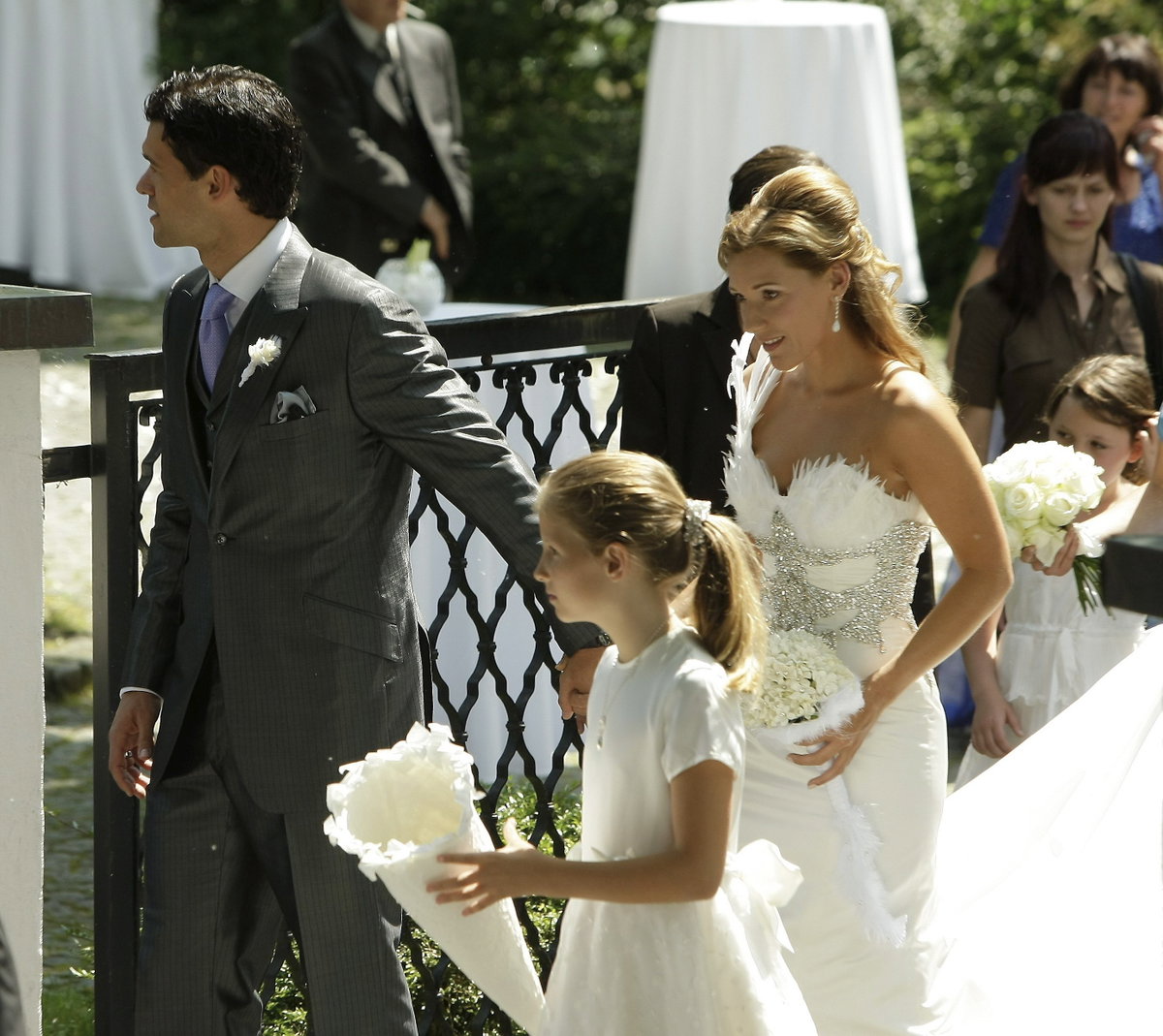 Michael und Simone Ballack bei ihrer Hochzeit