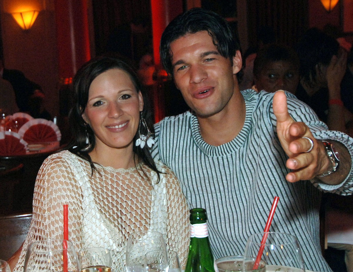 Michael und Simone Ballack am Tisch, 2005