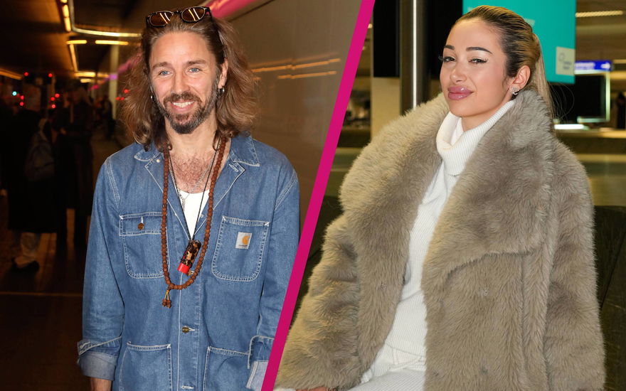 Gil Ofarim und Ariel nach Ankunft in Frankfurt