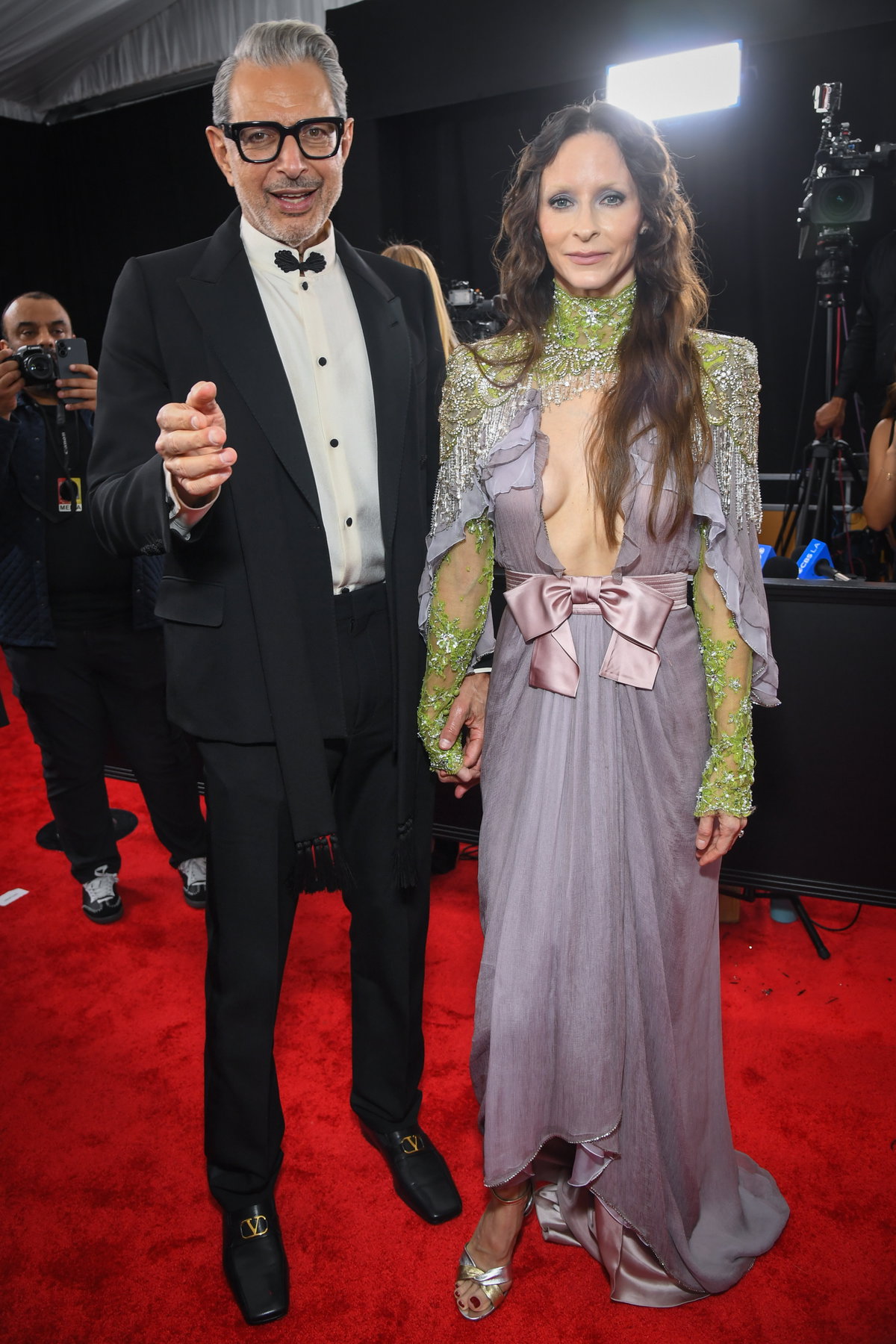Jeff Goldblum und Emilie Livingston Grammys 2026