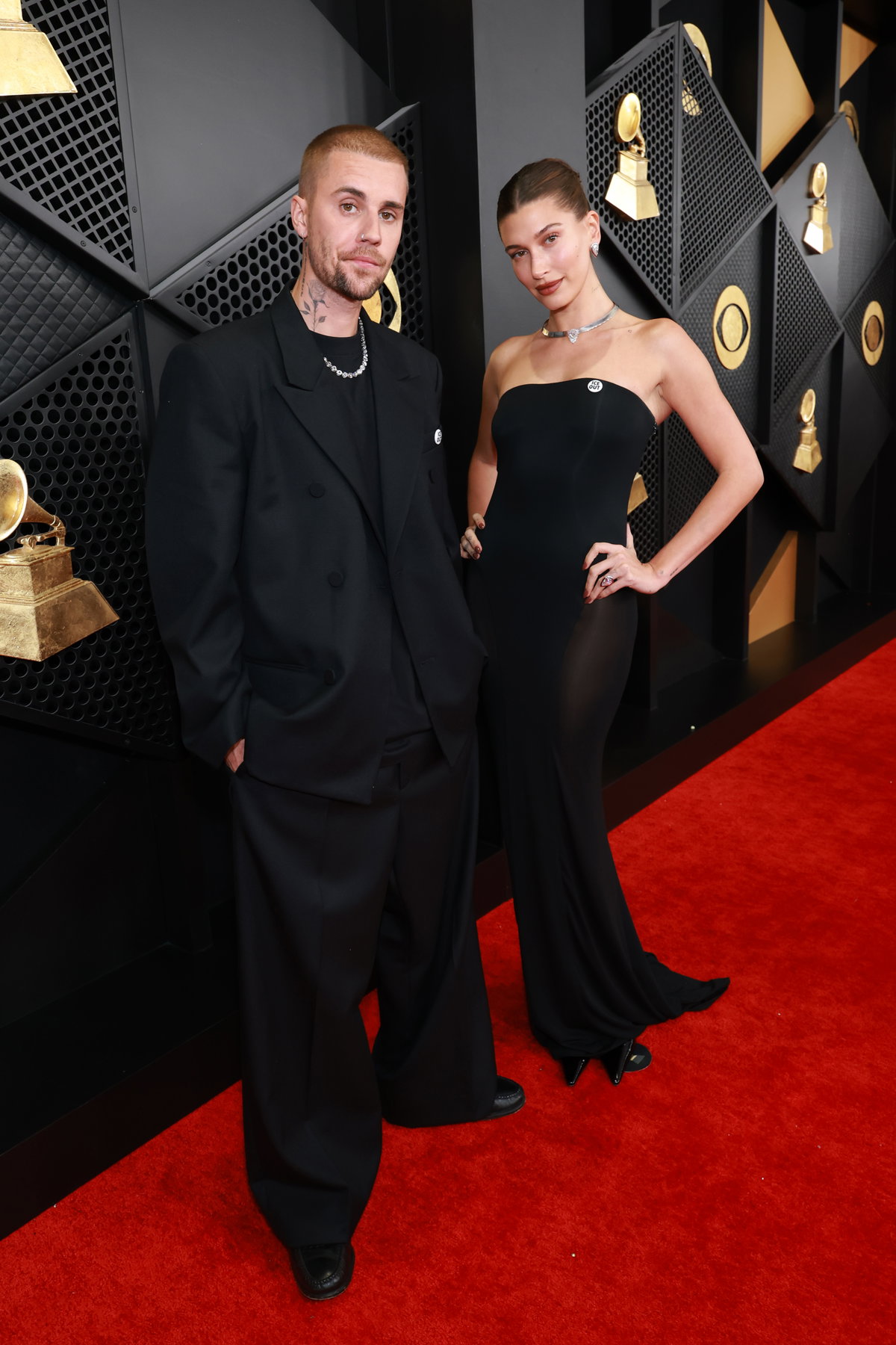 Justin Bieber und Hailey Bieber Grammys